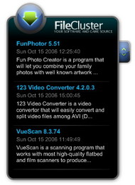 FeedFetcher Yahoo! Widget screenshot